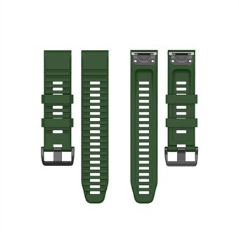 26 mm siliconen sporthorlogeband met zwarte gesp voor Garmin Fenix 6X Pro