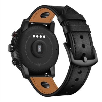 22 mm lederen horloge vervanging voor Samsung Gear S3 / Galaxy Watch 46 mm enz.