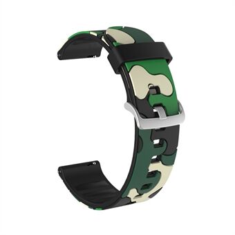 20mm Camouflage Skin Flexibele siliconen horlogeband voor Huami Amazfit Watch Youth Version / GT2 42mm