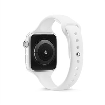 Dunne smalle siliconen band voor Apple Watch Series 3 2 1 42 mm / Series 6 SE 5 4 44 mm