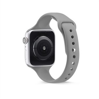 Dunne smalle siliconen band voor Apple Watch Series 3 2 1 42 mm / Series 6 SE 5 4 44 mm