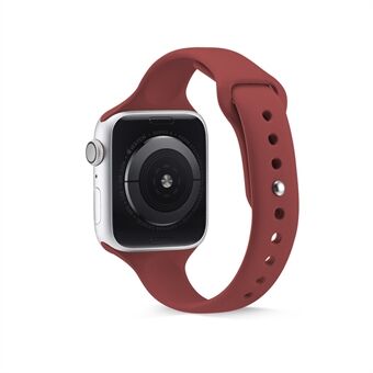 Dunne smalle siliconen band voor Apple Watch Series 3 2 1 42 mm / Series 6 SE 5 4 44 mm