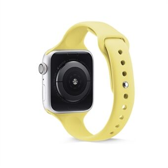 Dunne smalle siliconen horlogeband voor Apple Watch Series 3 2 1 42 mm / Series 6 SE 5 4 44 mm