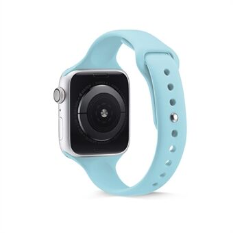 Dunne smalle siliconen band voor Apple Watch Series 3 2 1 42 mm / Series 6 SE 5 4 44 mm