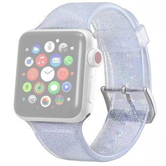 Flash Powder siliconen horlogeband vervanging van Apple Watch Series 6 SE 5 4 44mm, Series 3/2/1 42mm