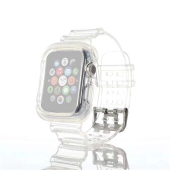 Transparante siliconen Smart horlogeband voor Apple Watch SE / serie 6/5/4 44 mm / serie 3/2/1 42 mm