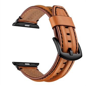 Toplaag lederen band voor Apple Watch Series 6 SE 5 4 44mm, Series 3/2/1 42mm