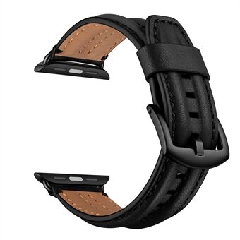 Stijlvolle bovenlaag lederen band voor Apple Watch Series 6 SE 5 4 40 mm, Series 3/2/1 38 mm