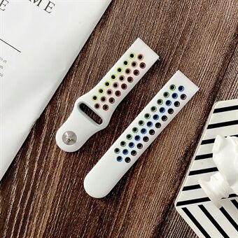 22mm kleurrijke siliconen Smart horlogeband voor Samsung Galaxy Gear S3 / horloge 46mm / Huami Amazfit 1/2 / Amazfit GTR 47mm