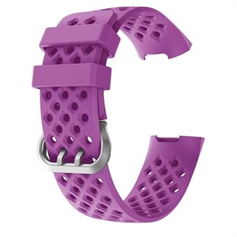 Vierkante gaten Kleine siliconen band voor Fitbit Charge 4/3 "