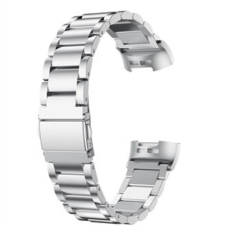 Steel Smart Watch vervangende band voor Fitbit Charge 3/4 - Zilver