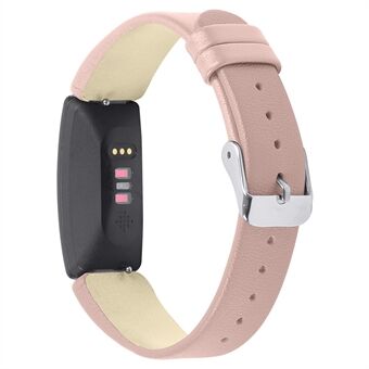 Single Loop Hemming wijzerplaat van echt leer met korte stijl voor Fitbit Inspire / Inspire HR