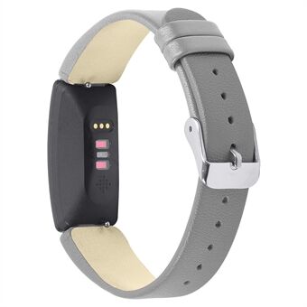 Single Loop Hemming wijzerplaat van echt leer met korte stijl voor Fitbit Inspire / Inspire HR