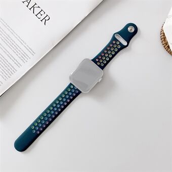 Kleurrijke siliconen smartwatch [maat S] voor Apple Watch SE / serie Smart 44 mm / serie 3/2/1 42 mm
