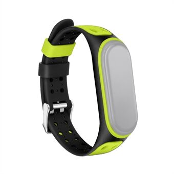 Tweekleurige siliconen horlogeband vervangende band voor Xiaomi Mi Band 5