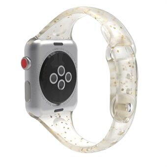 Flash prachtige siliconen horlogeband vervanging voor Apple Watch Series 6 SE 5 4 44mm, Series 3/2/1 42mm