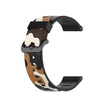 20 mm siliconen horlogeband in camouflagestijl voor Garmin vivoactive 3 / Forerunner 245