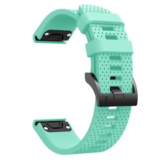 Met zwarte driehoekige gesp siliconen horlogeband voor Garmin Fenix 5S