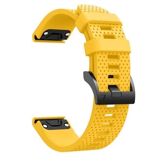Met zwarte driehoekige gesp siliconen horlogeband voor Garmin Fenix 5S