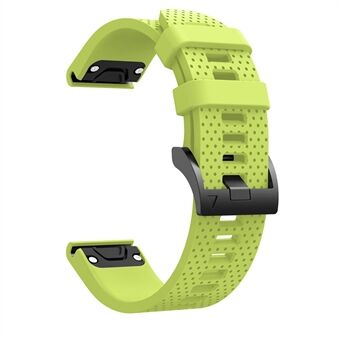 Met zwarte driehoekige gesp siliconen horlogeband voor Garmin Fenix 5S