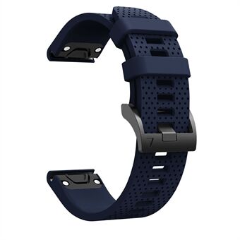 Met zwarte driehoekige gesp siliconen horlogeband voor Garmin Fenix 5S