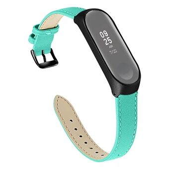 Kwaliteit lederen band [zwart frame] voor Xiaomi Mi Band 5