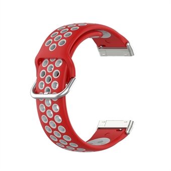 22,5 mm tweekleurige siliconen horlogeband voor Fitbit Versa 3 / Fitbit Sense