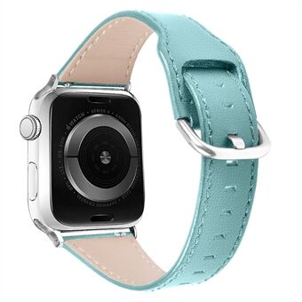 Kwaliteit lederen horlogevervanging voor Apple Watch Series 1/2/3 38mm / Series 4/5/6 / SE 40mm
