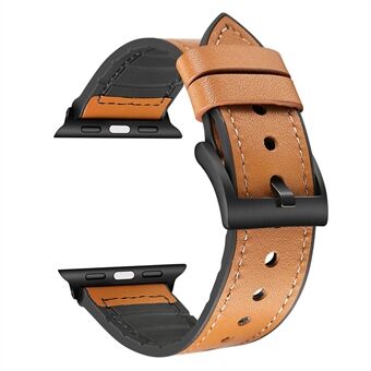 22 mm PU-leer gecoate TPU-horlogeband voor Apple Watch Series 1/2/3 42 mm / Apple Watch Series 4 44 mm