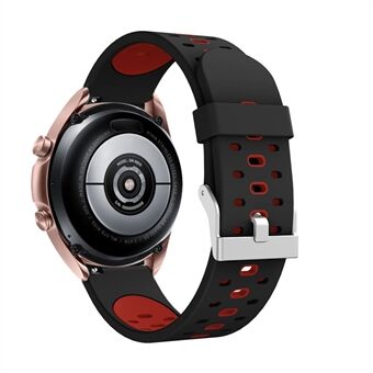 20 mm Siliconen horloge met tweekleurige vervangende band voor Samsung Galaxy Watch3 41 mm