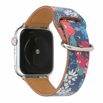 Afdruktape van echt leer voor Apple Watch Series 6 SE 5 4 40 mm / Series 3 2 1 38 mm