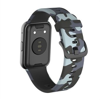 Stijlvol camouflagepatroon Flexibele siliconen band voor Huawei Watch Fit