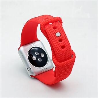 Siliconen Smart horlogeband Polsband voor Apple Watch Series 3 38 mm / 4 40 mm / 5 40 mm / 6 40 mm / SE 40 mm