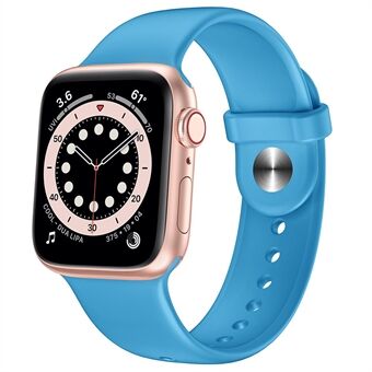 Siliconen horlogeband voor vervangende Apple Watch 1/2/3 38 mm of 4/5/6 / SE 40 mm - Turquoise blauw