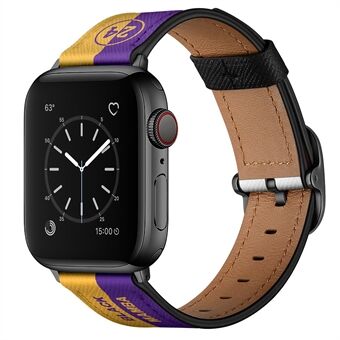 Stijlvolle lederen band voor Apple Watch Series 6/5/4 / SE 44 mm / Series 3 42 mm