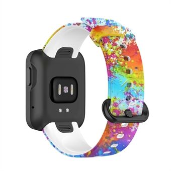 Kleurrijke patroon bedrukte horlogeband siliconen horlogeband voor Xiaomi Redmi Watch / Mi Watch Lite