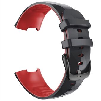 Tweekleurige siliconen Smart Watch Band vervangende polsband voor Fitbit Charge 3 / Charge 4