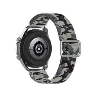 Patroon Gedrukt Verstelbare Smart Watch Vervangende Band Nylon Horlogeband 20mm voor Samsung Galaxy Watch3 41mm / Watch Active