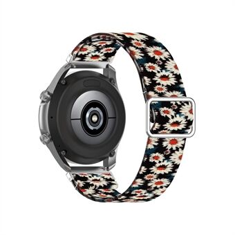 Patroon Gedrukt Verstelbare Nylon Smart Watch Vervangende Band Horlogeband 22mm voor Samsung Galaxy Watch 46mm / Watch3 45mm