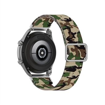 Patroon Gedrukt Verstelbare Nylon Smart Watch Vervangende Band Horlogeband 22mm voor Samsung Galaxy Watch 46mm / Watch3 45mm