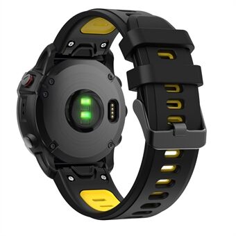 Dual Color Quick Release siliconen vervangende polsband voor Garmin Fenix 6