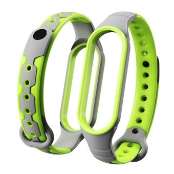 Tweekleurige siliconen Smart horlogeband armband polsband vervanging voor Xiaomi Mi Band 6