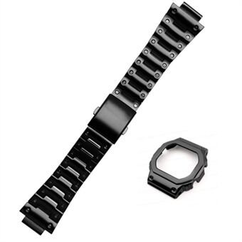 Vervanging van horlogeband in roestvrij Steel + horlogedeksel voor Casio G-SHOCK GW-5000/5035 / DW5600 / GW-M5610