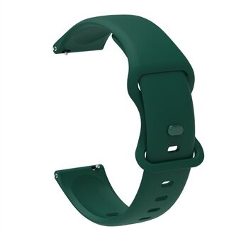 20 mm Universal siliconen horlogeband vervanging voor Samsung Galaxy Watch Active/ Active2 40 mm / Watch 42 mm / Huami Amazfit GTR (42 mm) / Garmin vivoactive 3 / Huawei Watch GT2 (42 mm)