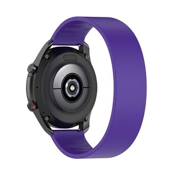Effen kleur siliconen horlogeband vervangende polsband 22 mm (bandlengte 129 mm) voor Samsung Huawei Honor Garmin