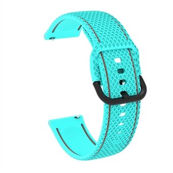 20 mm tweekleurige naailijn Vervanging siliconen horlogeband voor Samsung Galaxy Watch4 Classic 46 mm 42 mm / Watch4 44 mm 40 mm / Gear Sport / Huawei Watch 2