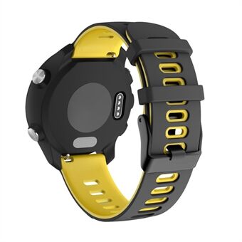 Dubbelkleurige 22 mm brede siliconen band Vervanging van rubberen snelsluiting voor Garmin Quick 4 / Venu 2 / Huawei Watch 3