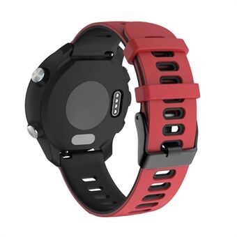 Dubbelkleurige 22 mm brede siliconen band Vervanging van rubberen snelsluiting voor Garmin Quick 4 / Venu 2 / Huawei Watch 3