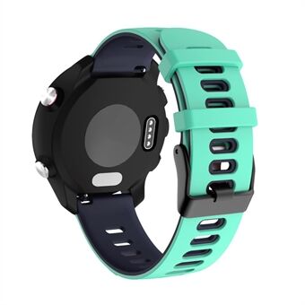 Dubbelkleurige 22 mm brede siliconen band Vervanging van rubberen snelsluiting voor Garmin Quick 4 / Venu 2 / Huawei Watch 3