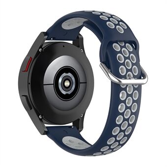 20 mm tweekleurige siliconen sportband Vervanging van polsband voor Samsung Galaxy Watch 4 44 mm / Galaxy Watch 4 Classic 46 mm